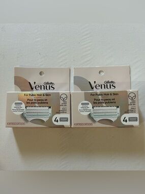 2x VENUS Gillette Women's Skincare Tool -8 blade refill